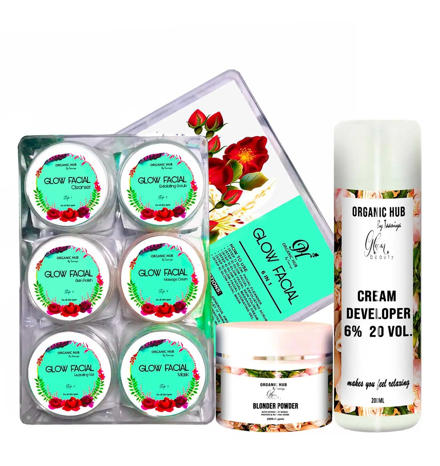 Organic Glow Facial Small Kit & HD Glow Polisher