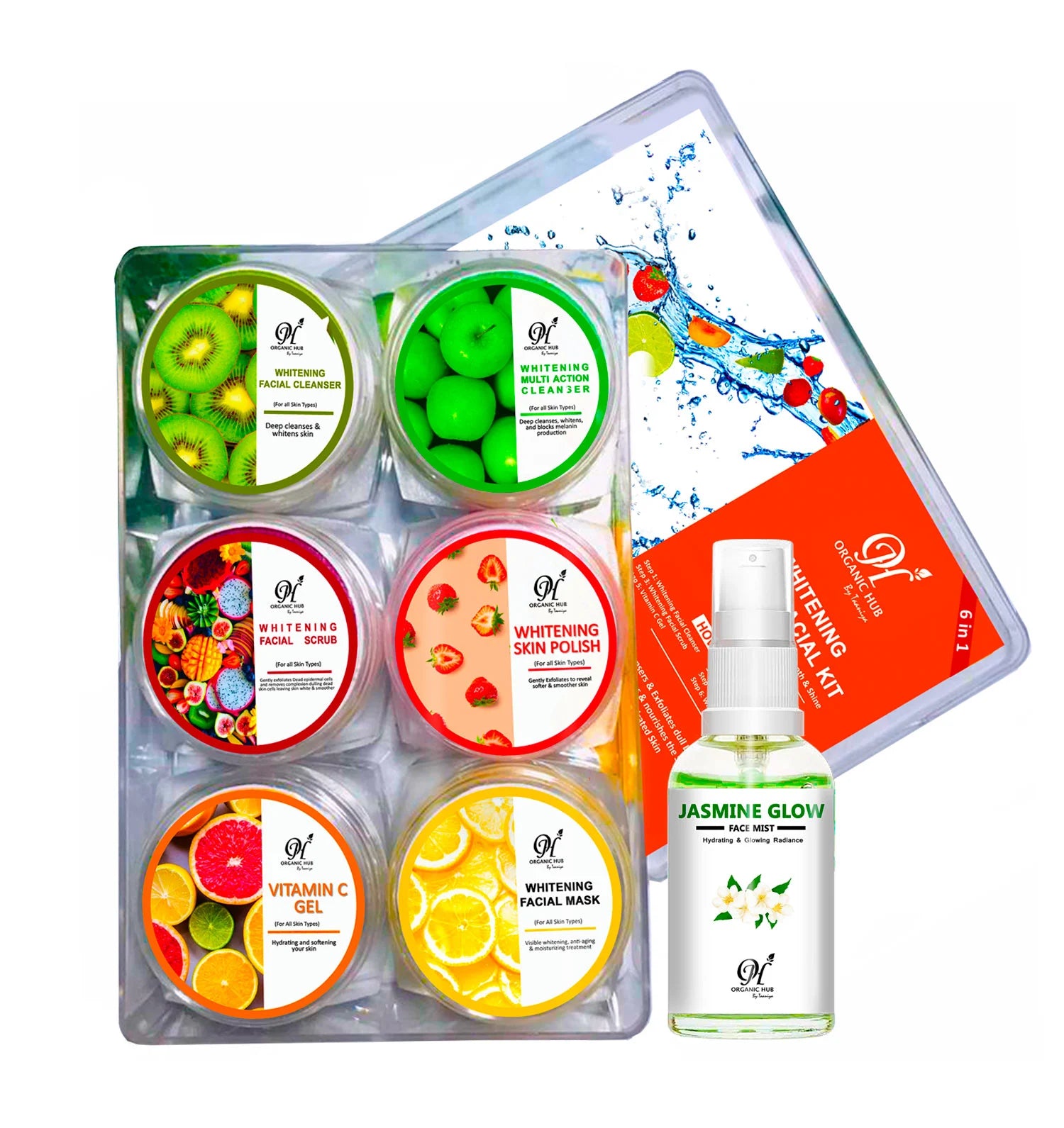 Whitening Fruit Facial Kit & Glow Mist